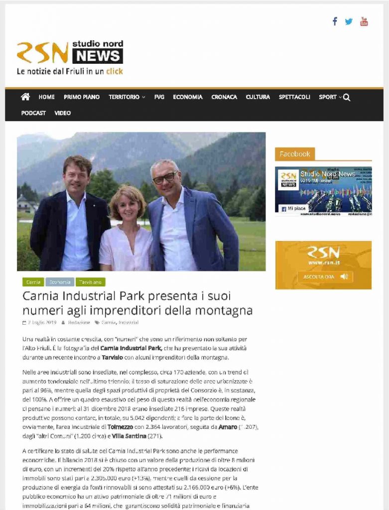 Articolo Modulblok RSN Studio Nord news