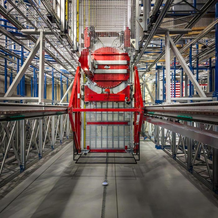 Tecnologie Modulblok per magazzini automatici con tecnologia Raider per pallet